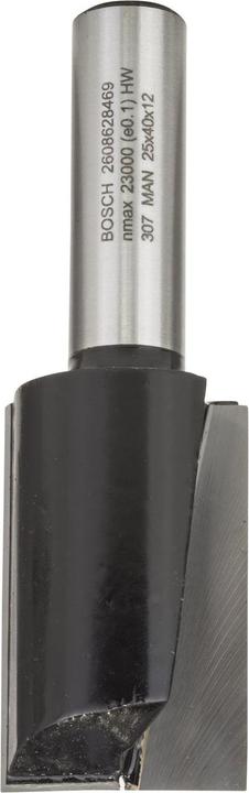Image du produit Bosch Professional Zubehör Fraise à rainurer, 12 mm, D1 25 mm, L 40 mm, G 81 mm