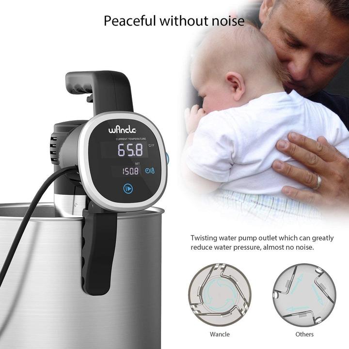Actual product image Wancle Precision Cooker Black