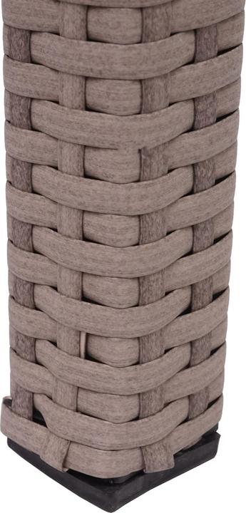 Immagine prodotto Swisshandel24 Tavolo in Poly Rattan, Tavolo da giardino, Tavolo da balcone, 120x75cm - Grigio (120 cm)