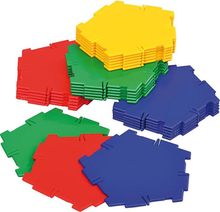 Polydron Satz mit 24 Fünfecken (6 - 8 Jahre)