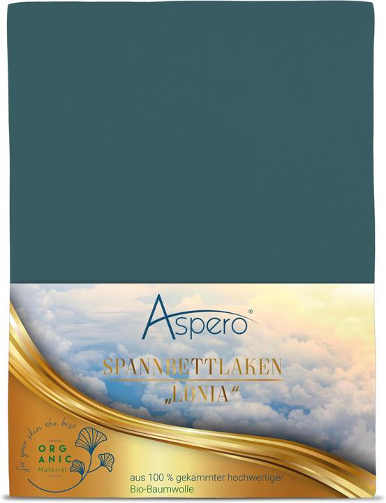 Produktbild Aspero Bio-Baumwoll Spannbettlaken Minas (200 x 200 x 35 cm)