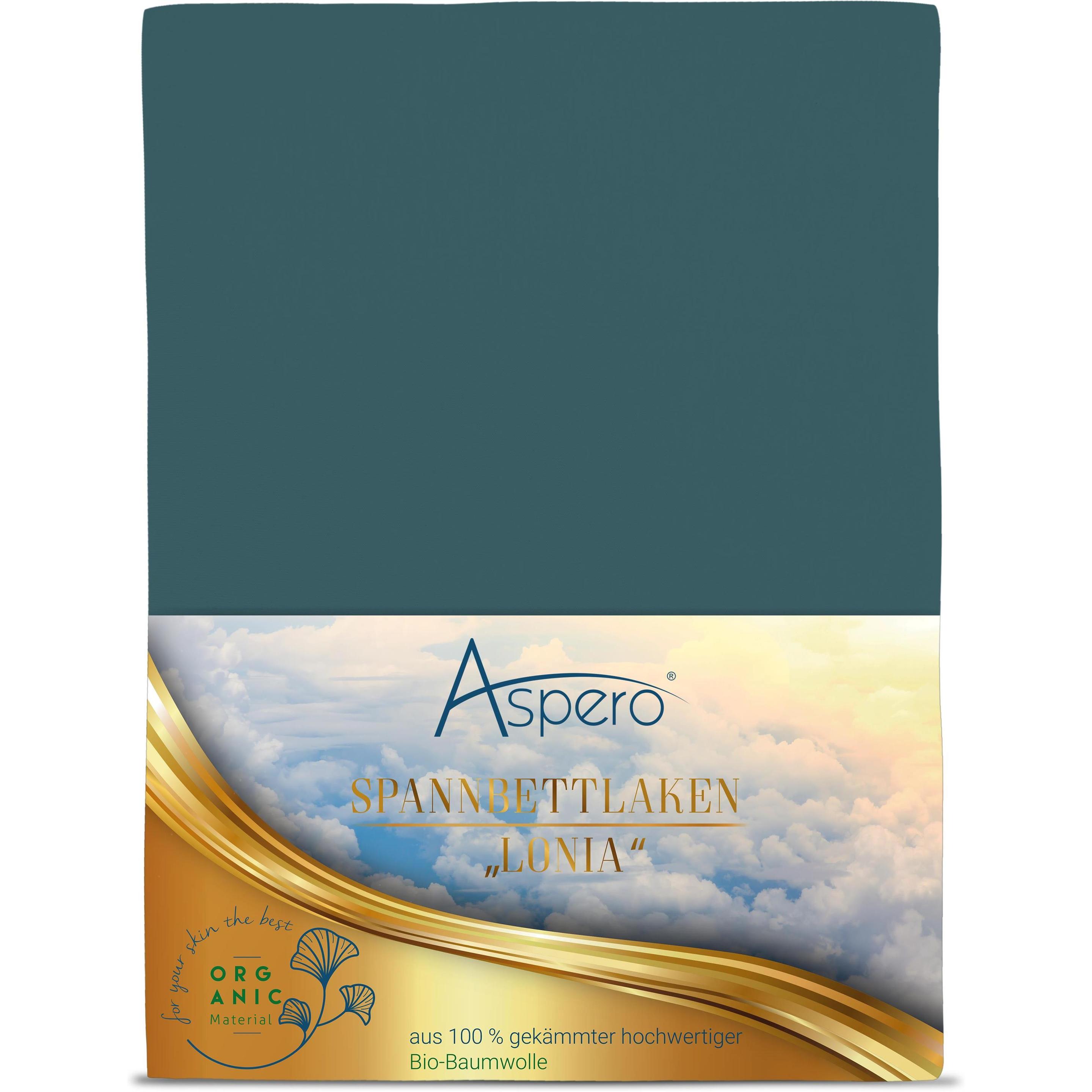 Thumbnail - Aspero, Fixleintuch, Bio-Baumwoll Spannbettlaken Minas (200 x 200 x 35 cm)