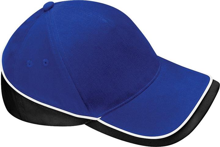 Black, White, Vivid royal blue