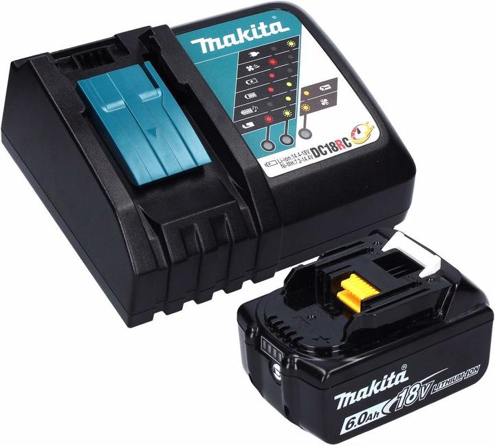 Produktbild Makita DJV 181 RG1J Akku Pendelhub Stichsäge 18 V Brushless + 1x Akku 6,0 Ah + Ladegerät + Makpac