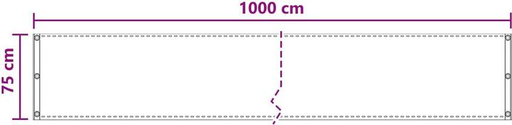 Produktbild vidaXL Balkonsichtschutz (1000 cm)