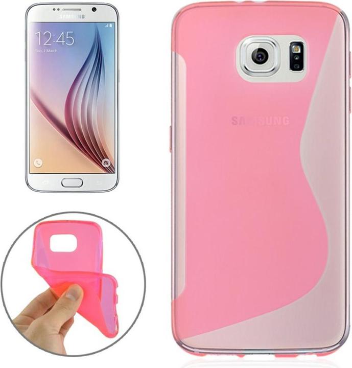 Actual product image König Design Mobile Phone Case TPU Protective Cover for Samsung Galaxy S6 SM G920F Pink (Samsung Galaxy S6)