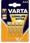 Actual product image Varta Longlife Extra (4 pcs., AAA)