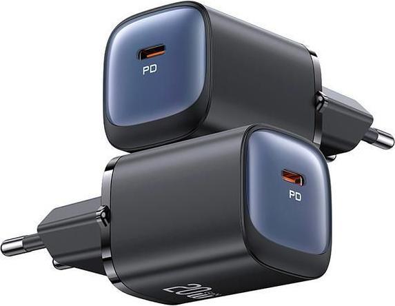 Actual product image Usams Ład. siec. CC248 20W GaN USB-C Fast Charging HC Series czarny/black CC248TC01 (20 W, 1 portion)