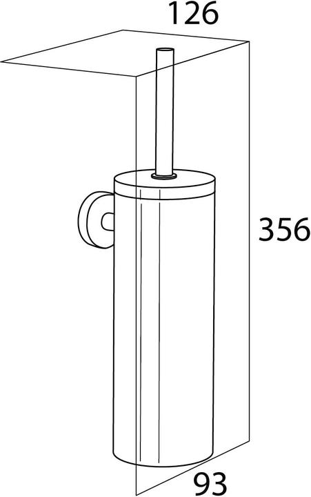 Productafbeelding Tiger Toiletborstelset Boston geborsteld roestvrij staal