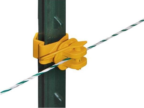 Produktbild Corral T-Post pinlock insulator, yellow, 25 pcs