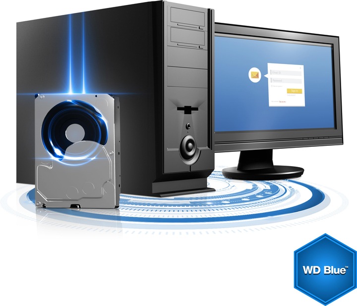 Actual product image WD Blue (2 TB, 3.5", CMR)