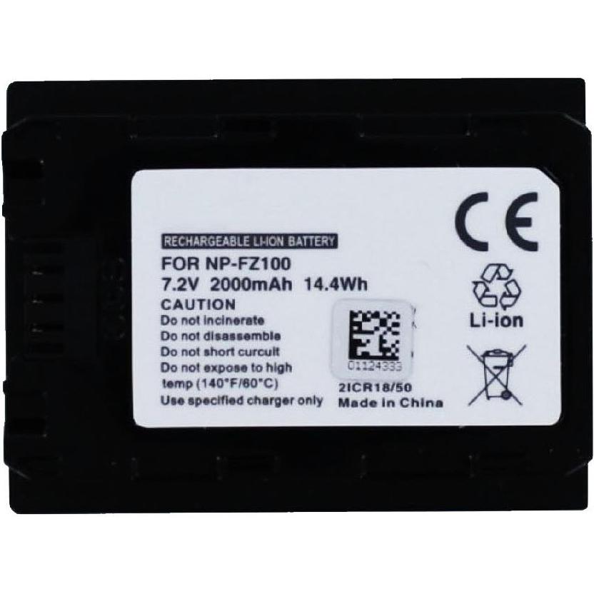 AGI Akku kompatibel mit Sony NP-FZ100 - Akku - 2.000 mAh (Akku), Kamera Stromversorgung, Schwarz