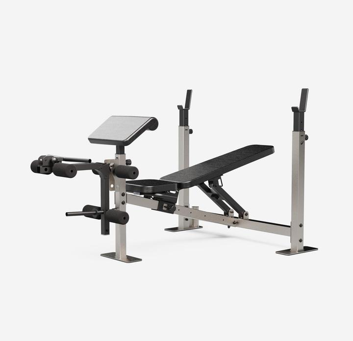 Corength Banc de musculation avec modules biceps curl et leg curl
