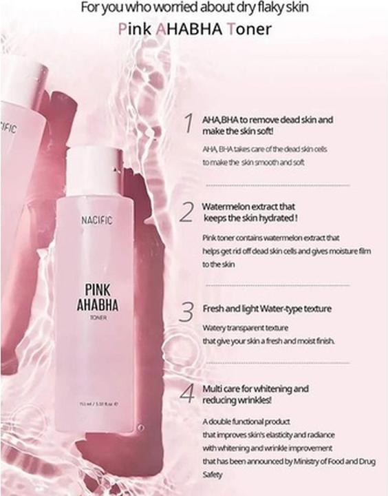 Actual product image Nacific Pink AHABHA Toner (Face toner, 150 ml)