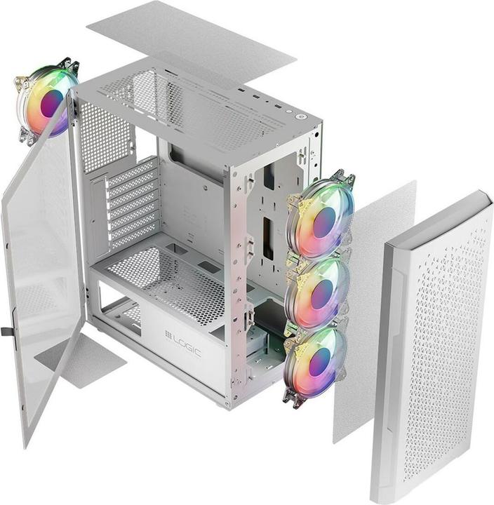 Image du produit Logic ARAMIS ARGB MINIDI Boîtier USB 3.0 blanc (ATX)