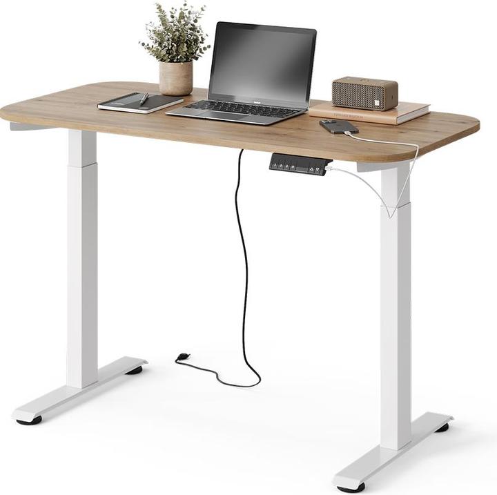 Produktbild Vicco Tischgestell Elevate, Weiss, mit USB und USB-C Anschluss