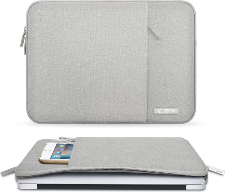 Produktbild Tech-Protect Sleevy Laptop-Hülle 15-16" - Grau (16")