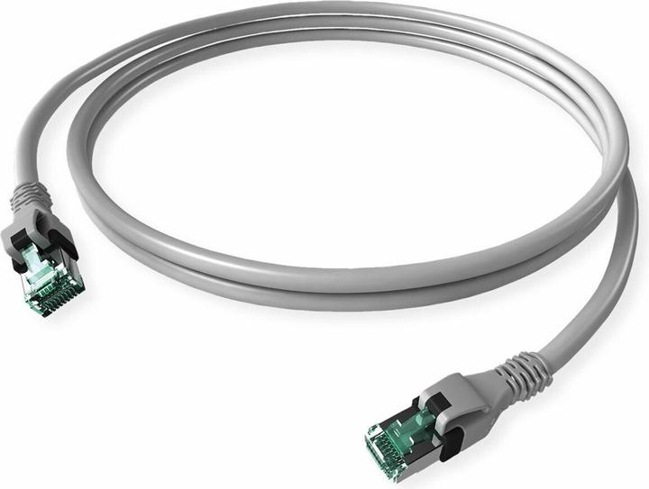 Actual product image Sacon DualBoot PushPull IP20 Patch Cable (PiMF, CAT6a, 1 m)