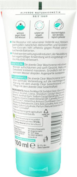 Produktbild dm alverde Clear Waschcreme (Waschcrème, 100 ml)