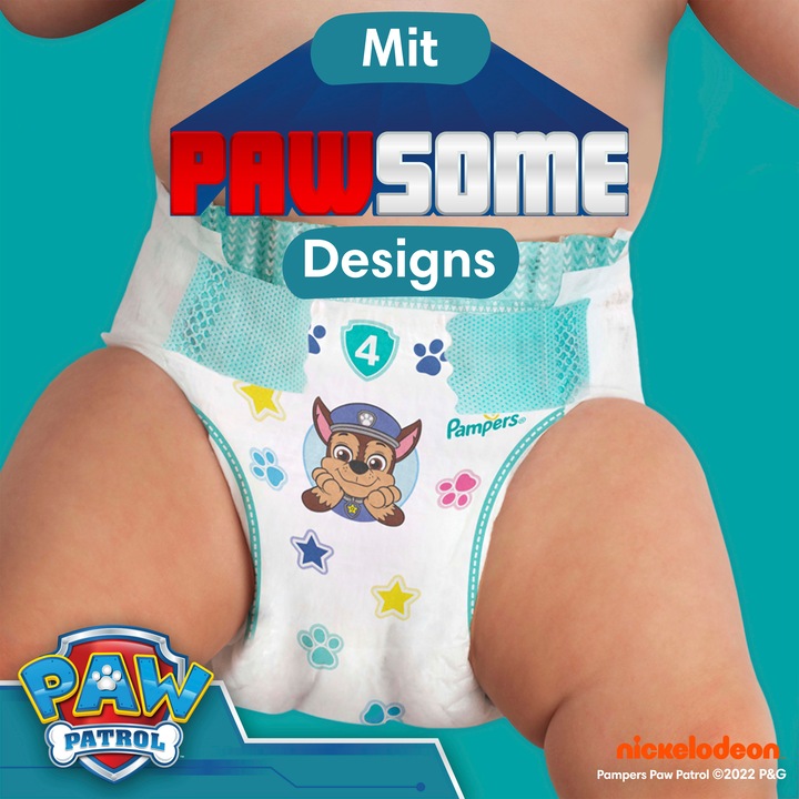 Actual product image Pampers Baby-Dry Paw Patrol Limited Edition (Size 3, Monthly box, 234 Piece)