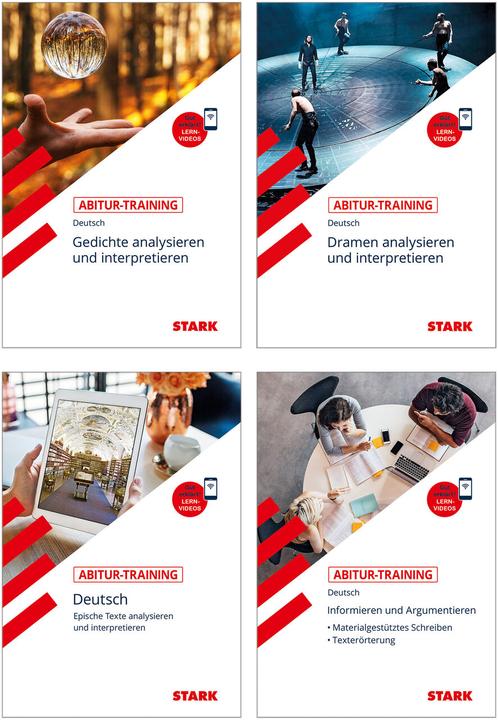 Actual product image Abitur-Training Deutsch - Erörtern und Sachtexte + Lyrik + Epik + Dramen (German, 2022)