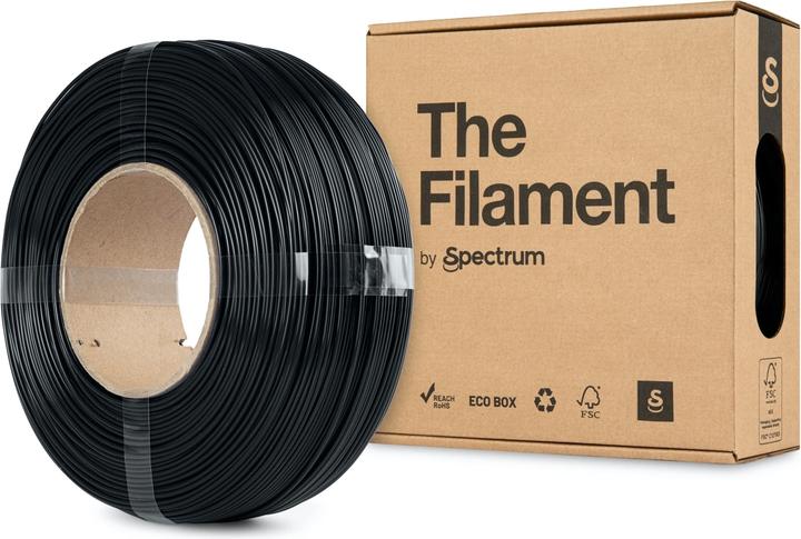 Produktbild The Filament ReFill PLA 1.75mm MIDNIGHT BLACK 1kg (PLA, 1.75 mm, 1000 g, Schwarz)