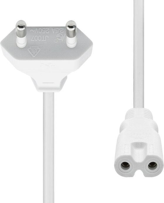 Produktbild ProXtend PC-CC7-001W Stromkabel Weiss 1 m Netzstecker Typ C C7-Koppler (1 m)