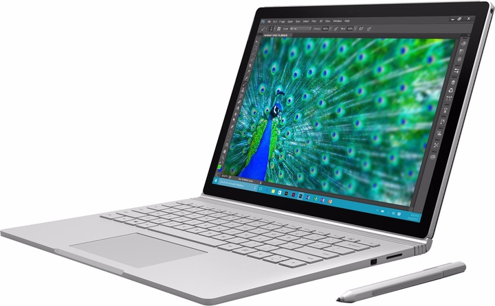 Actual product image Microsoft Surface Book - Tablet - with keyboard dock - Core i7 6600U / 2.6 GHz - Win 10 Pro (13.50", Intel Core i7-6600U, 16 GB, 512 GB)