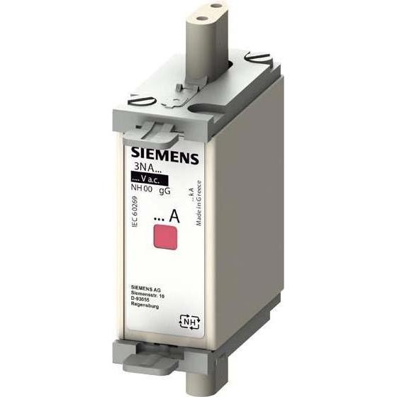 3x Siemens, Sicherung, SIEMENSN 3NA6822-4 NH-Sicherungseinsatz, NH000, In: 63 A, g 3NA68224 (Diazed-Sicherung, 63 A)