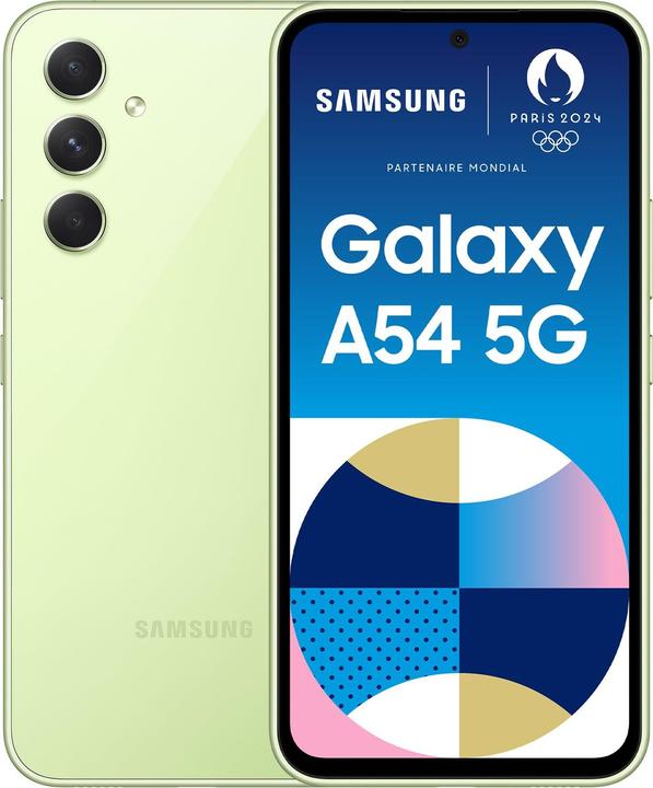 Produktbild Samsung Galaxy A54 5G (128 GB, Awesome Lime, 6.40", Dual SIM, 5G)