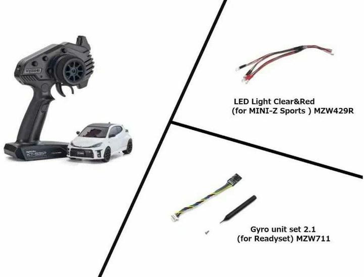 Immagine prodotto Kyosho MINI-Z MR-04 Toyota Yaris, Weiss ARTR, 1:27 (ARR Quasi lettura a corredo)