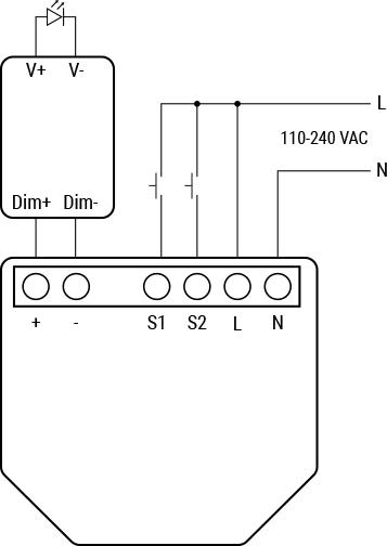 Image du produit Shelly Plus Variateur 0-10V (Actionneur de commutation)