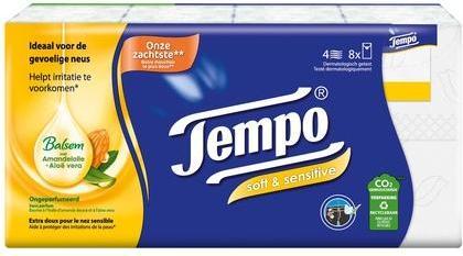 Tempo Tissues Plus Aloe - Soft And Soothing Tissues With Aloe Vera