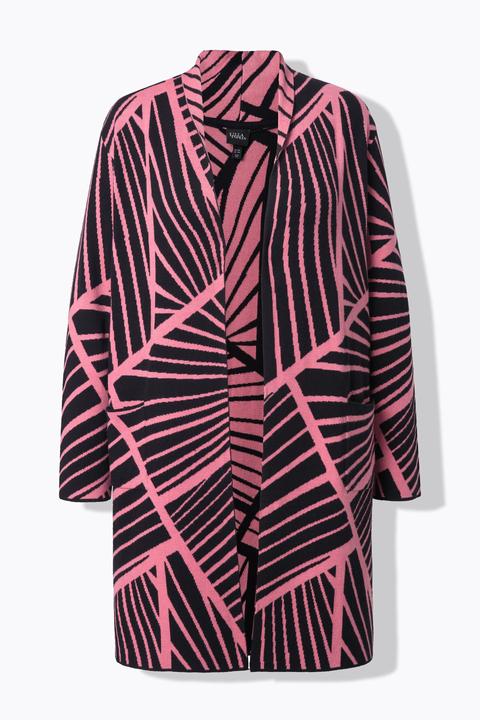 Actual product image Ulla Popken Mixed Stripe Cardigan (60)
