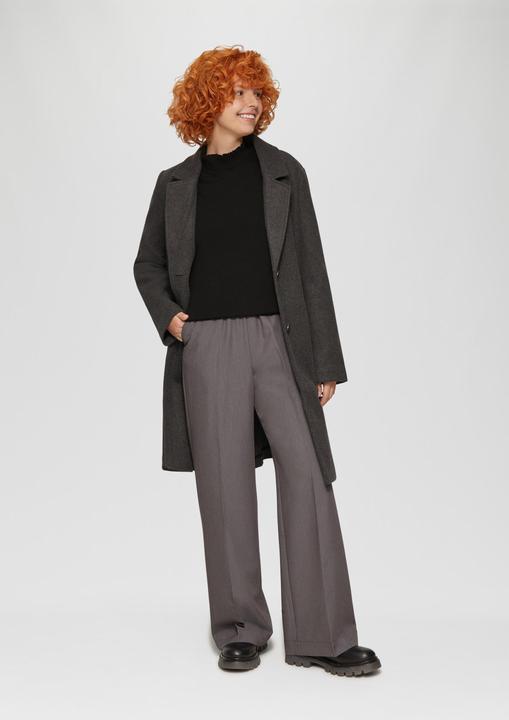 Produktbild s.Oliver Sweatshirt Sweatshirt mit Strickkragen aus Viskosemix (M)