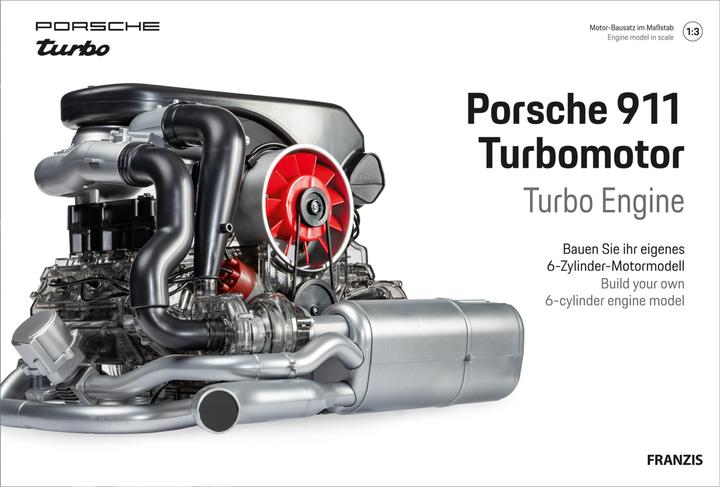 Actual product image Franzis Porsche 911 Turbo engine kit