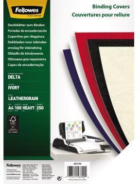 Produktbild Fellowes Delta Deckblatt mit Lederstruktur, elfenbein