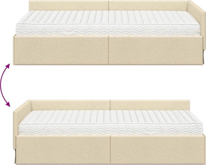 Image du produit vidaXL Eckbettgestell (80 x 200 cm)