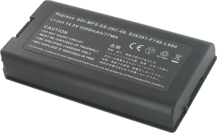 Actual product image AGI Battery compatible with Fujitsu-Siemens Esprimo Mobile D9510 - Battery - 5,200 mAh (5200 mAh)