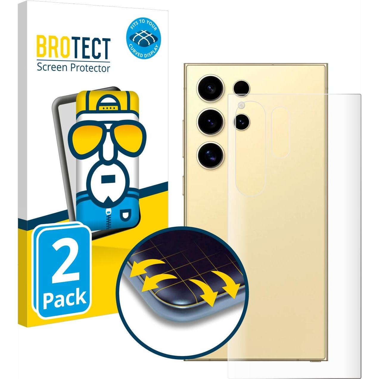 Thumbnail - BROTECT Full-Cover Displayschutz (2 Stück, Samsung Galaxy S24 Ultra), Smartphone Schutzfolie, Transparent