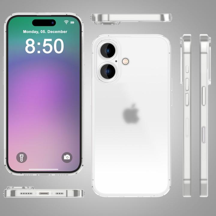 Immagine prodotto Nalia Custodia rigida estremamente sottile da 0,3 mm opaca (Apple iPhone 16 Plus)