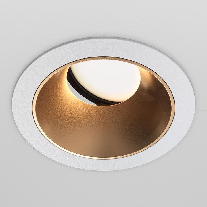 Produktbild Maytoni Share Downlight, Einbauleuchte GU10 Gold-Weiss Ø86mm (GU10)