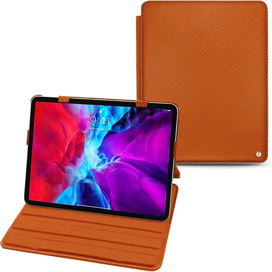 Noreve Lederschutzhülle horizontal (IPAD PRO 12.9 2021), Tablet Hülle, Orange