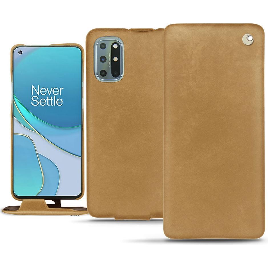 Noreve Lederschutzhülle vertikal (OnePlus 8T), Smartphone Hülle, Braun