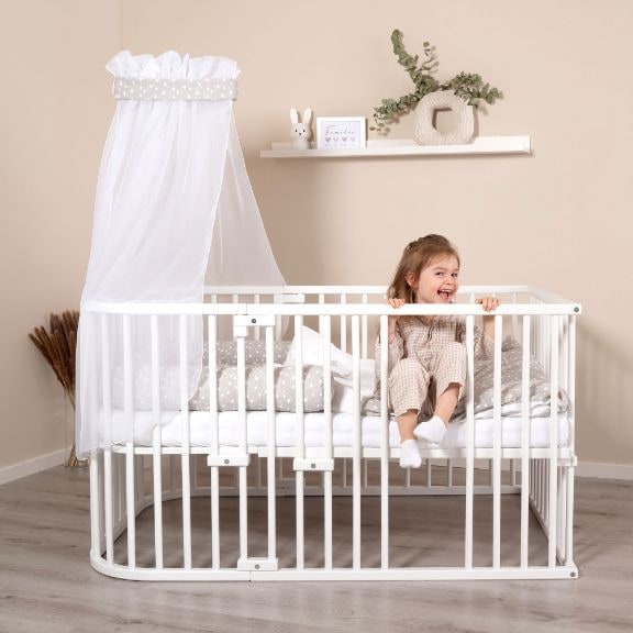 Produktbild Tobi babybay Himmel weiss/ Sterne perlgrau