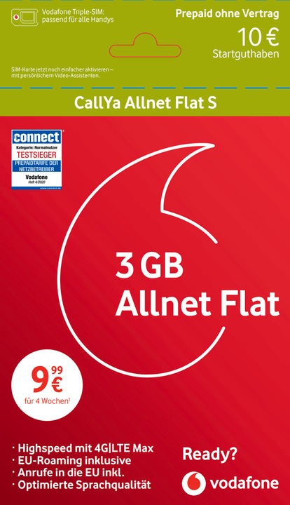 Actual product image Vodafone CallYa Smartphone Special Triple New
