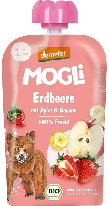 Image du produit Mogli Quetschie Erdbeere mit Apfel & Banane Bio (100 g)