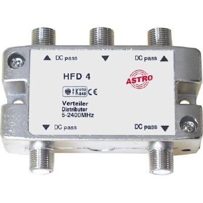 Thumbnail - Astro Verteiler 4-fach 5-2400 MHz (Verteiler), SAT Zubehör, Silber