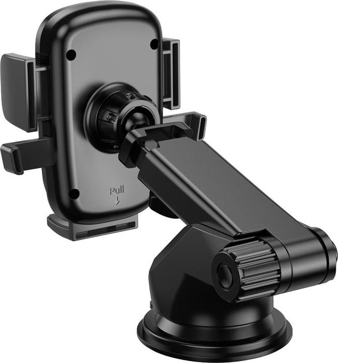 Produktbild Borofone - Car Holder (BH60) - with Suction Cup, for Dashboard/Windshield, 4.5-7" Phone - Black Grey