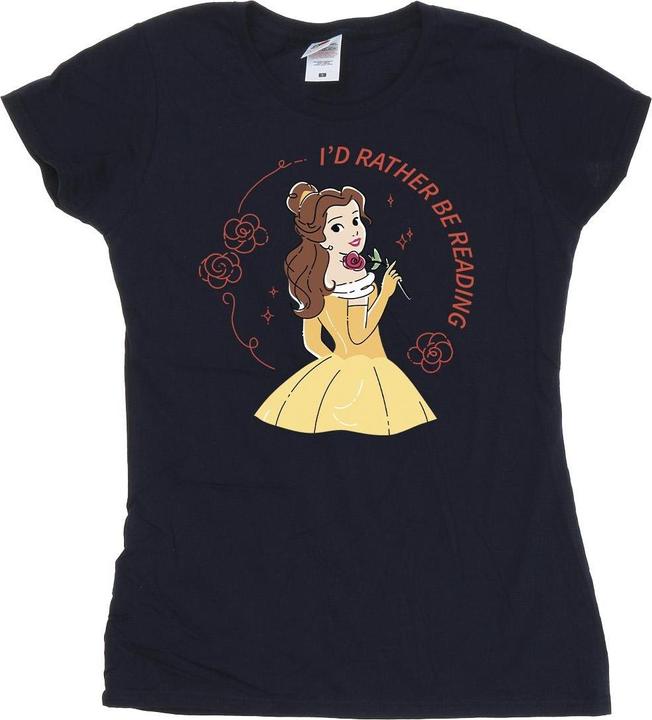 Produktbild Disney Beauty And The Beast I'd Rather Be Reading BaumwollTShirt (XL)